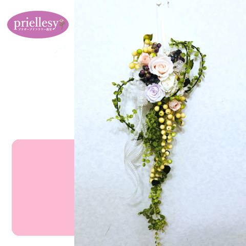 プリザーブドフラワー　スワッグ