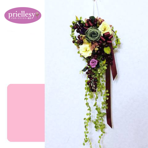 プリザーブドフラワー　スワッグ