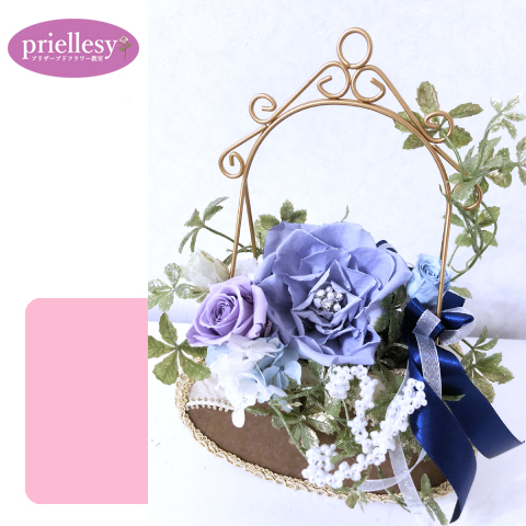 プリザーブドフラワー　ジュエルメリアバッグ