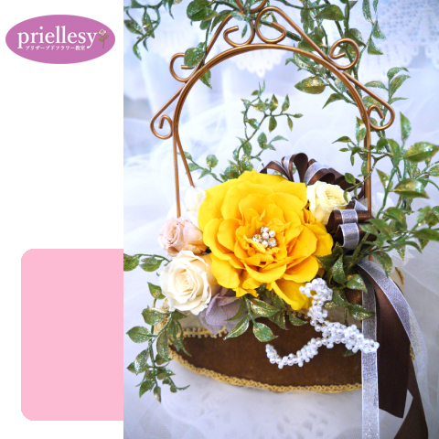 プリザーブドフラワー　ジュエルメリアバッグ