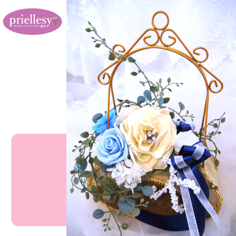 プリザーブドフラワー　ジュエルメリアバッグ