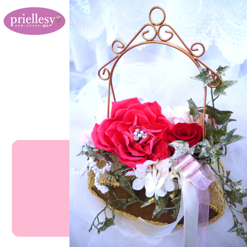 プリザーブドフラワー　ジュエルメリアバッグ