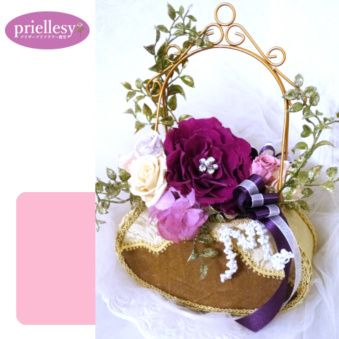 プリザーブドフラワー　ジュエルメリアバッグ