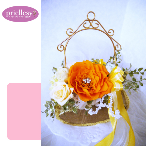 プリザーブドフラワー　ジュエルメリアバッグ