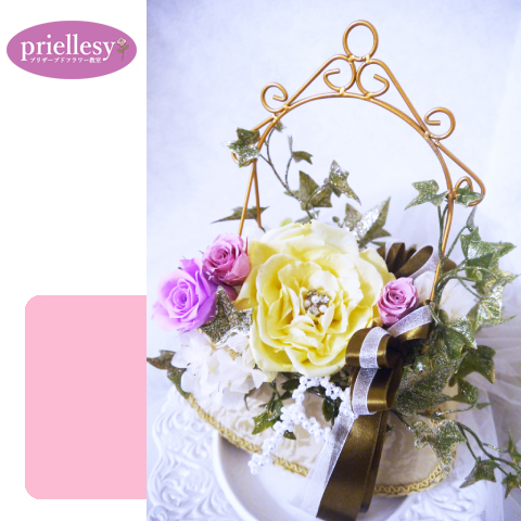 プリザーブドフラワー　ジュエルメリアバッグ