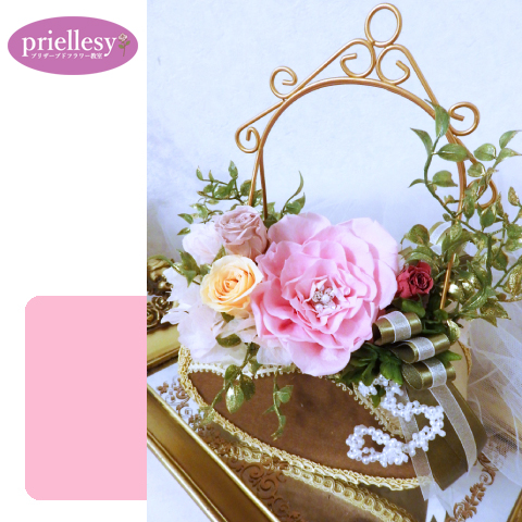 プリザーブドフラワー　ジュエルメリアバッグ