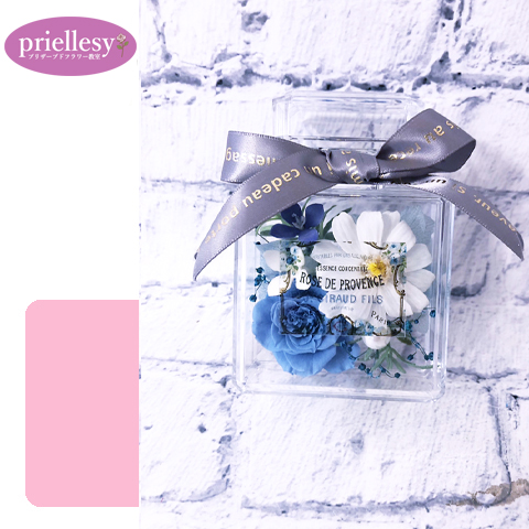 プリザーブドフラワー　香水瓶型アレンジ2個セット