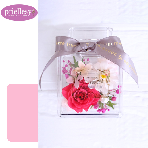 プリザーブドフラワー　香水瓶型アレンジ2個セット