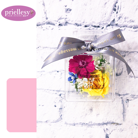 プリザーブドフラワー　香水瓶型アレンジ2個セット