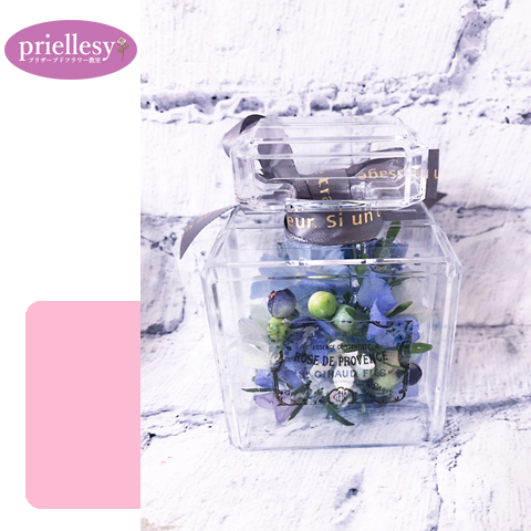 プリザーブドフラワー　香水瓶型アレンジ2個セット