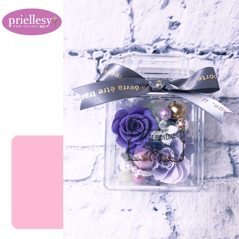 プリザーブドフラワー　香水瓶型アレンジ2個セット