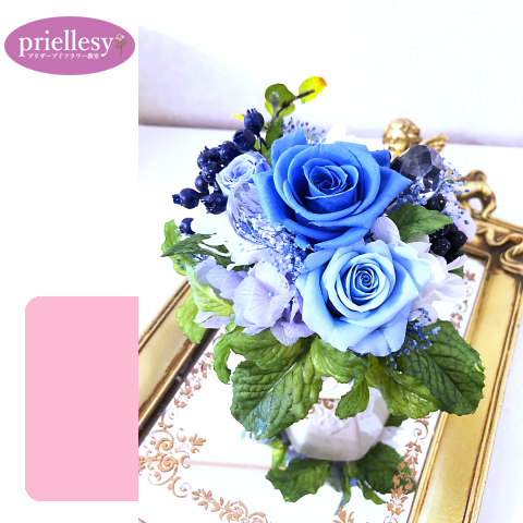 プリザーブドフラワー　ポットアレンジ