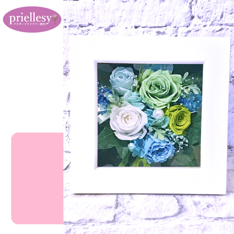 プリザーブドフラワー　スクエアフレーム