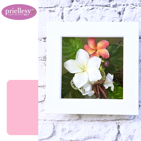 プリザーブドフラワー　スクエアフレーム