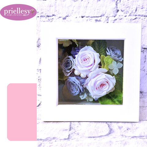 プリザーブドフラワー　スクエアフレーム