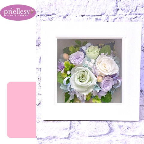 プリザーブドフラワー　スクエアフレーム