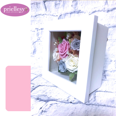 プリザーブドフラワー　スクエアフレーム