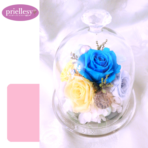 プリザーブドフラワー　カルテットローズドーム