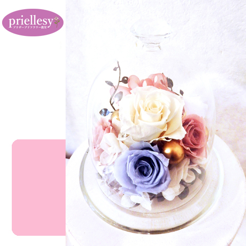 プリザーブドフラワー　カルテットローズドーム