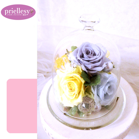 プリザーブドフラワー　カルテットローズドーム