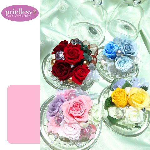 プリザーブドフラワー　カルテットローズドーム