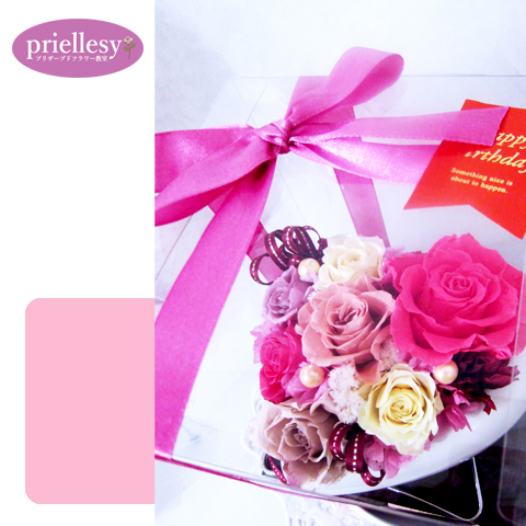 プリザーブドフラワー　ブルーミングハート開花レッスン付