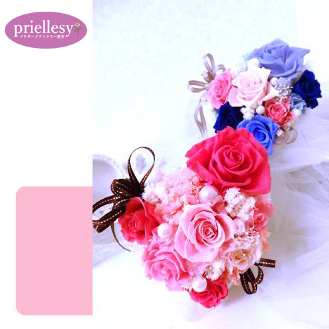 プリザーブドフラワー　ブルーミングハート開花レッスン付